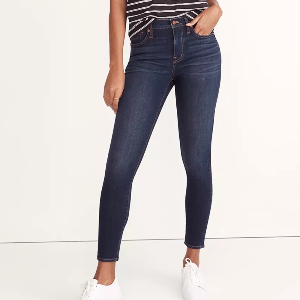 Madewell 9” mid rise skinny jeans